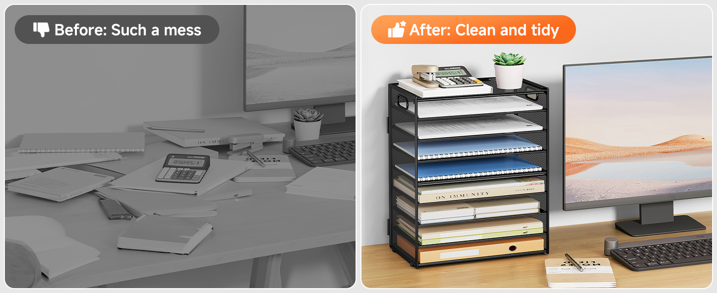 desktop paper tray organizer