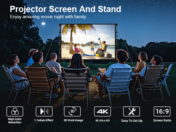 projector screen with stand