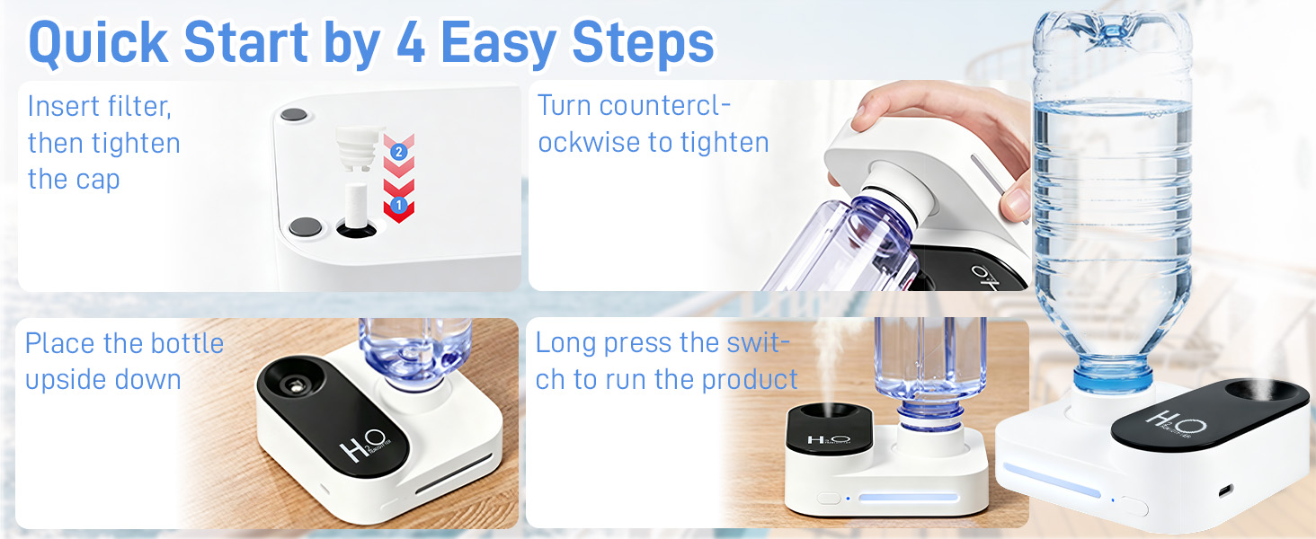 cruise humidifier travel humidifier for cruise portable humidifier water bottle humidifier