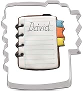 LILIAO Notebook Cookie Cutter for Back to School - 3.6 x 3.7 inches - Stainless Steel