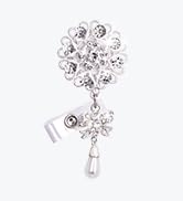 silvery bling badge reel