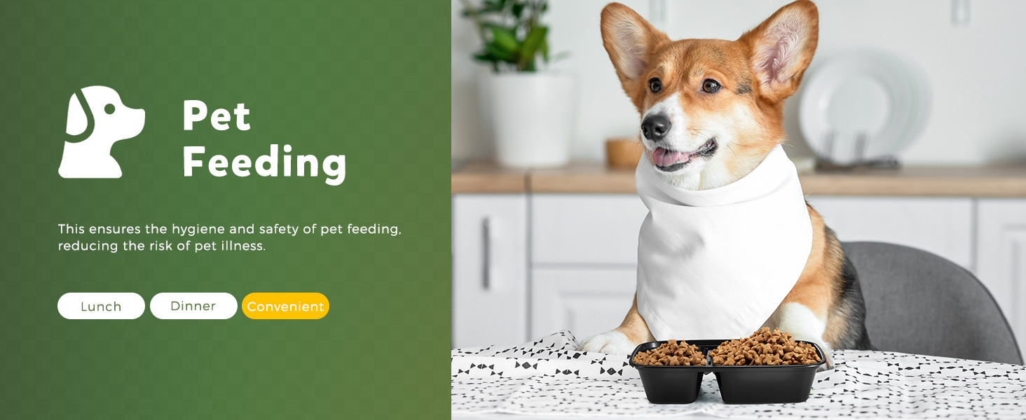 Pet Feeding-meal prep container microwave safe