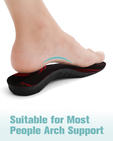 YCMM High Arch Support Pain Relief Orthotic Plantar Fasciitis Feet Insoles
