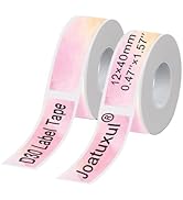 Joatuxul Label Maker Tape Compatible with D30 Printer, White Sticker Thermal Paper Self-Adhesive ...