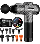 TOLOCO Massage Gun, Deep Tissue Back Massage for Athletes for Pain Relief, Percussion Massager wi...