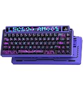X LEOBOG AMG65 Wireless Mechanical Keyboard, Dot Matrix LED Screen&TFT Screen, 65% Hot-swappable ...