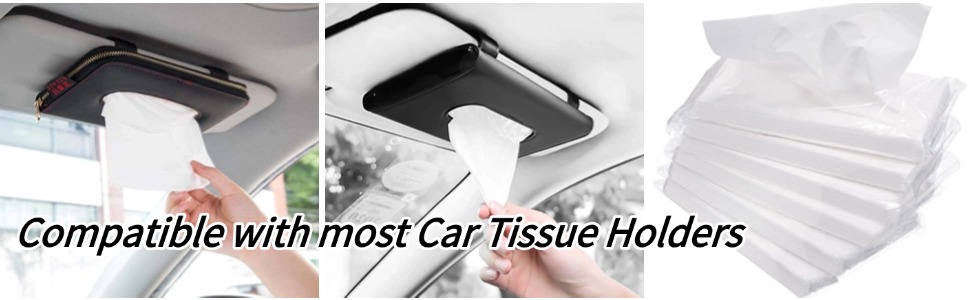 Compatible with most Car Tissue Holders