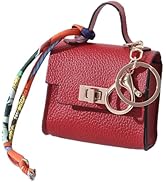 Mini Backpack Keychain for Women Coin Purse Keychain PU Leather Twist-Lock Small Change Pouch Coi...