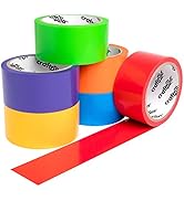 Craftzilla Rainbow Colored Duct Tape — 6 Bright Duct Tape Colors — 10 Yards x 2 Inch — Waterproof...