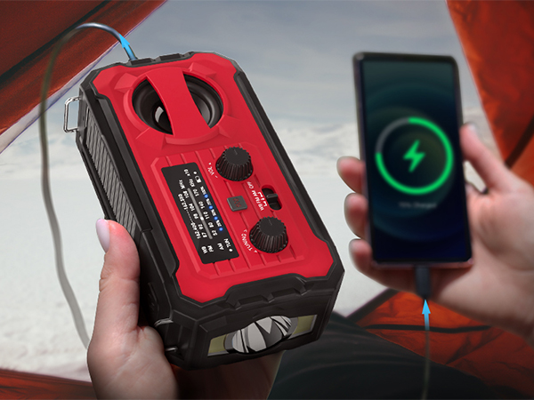 emergency kit portable radio noaa weather radio crank radio solar radio hand crank radio