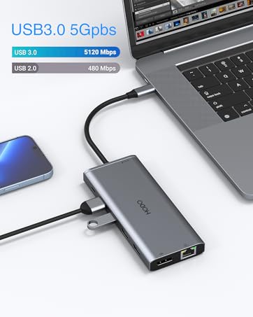 USB C Docking Station Dual Displayport Monitor for Dell/Lenovo/HP Laptop