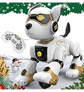 Robot Dog Toy for Kids, Programmable Remote Control Robot Puppy with Voice & Touch Sensors, Danci...