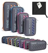 BAGAIL Camping Towel with EVA Case, Compact & Ultra Soft Microfiber Travel Towel - Super Absorben...