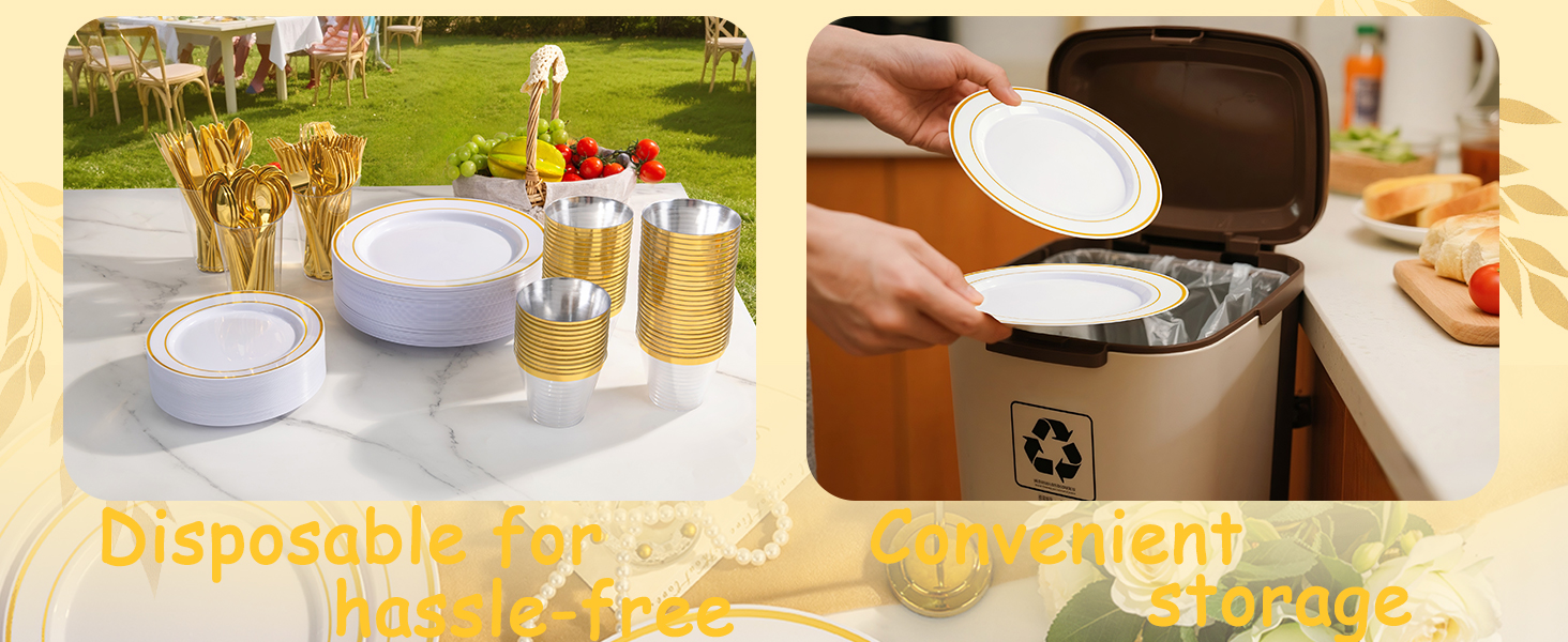 Gold plates set