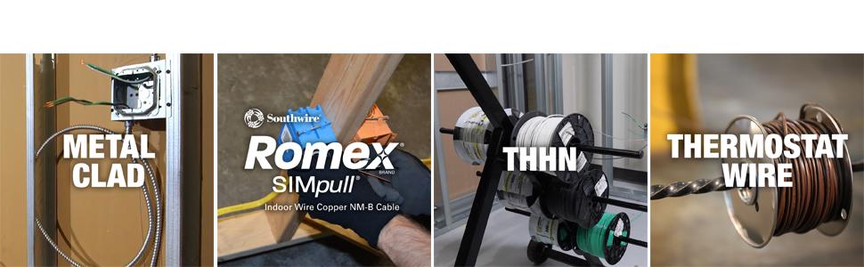 metal clad, romex, THHN, wire