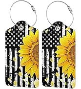 2 Pack Luggage Tag for Suitacase, Cute Unique Leather Suitcase Tags Identifiers with Privacy Name...