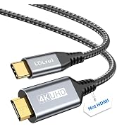 LDLrui USB C to Mini HDMI Cable 3.3FT 4K60Hz 2K120Hz UniDirectional Cord | Type-C to Mini HDMI Un...