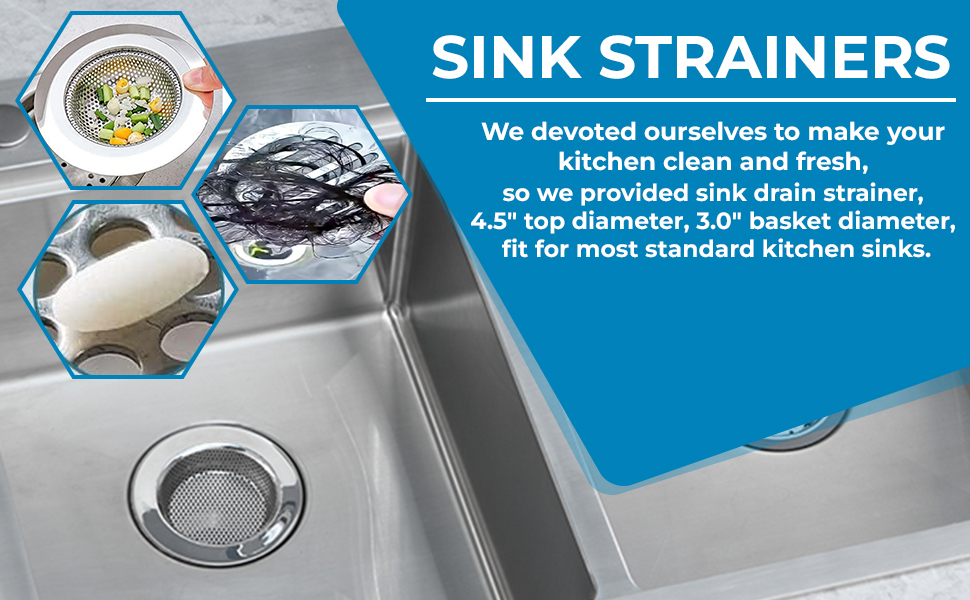 hair catcher shower drain, bathtub drain stopper, sink stopper, over sink dish drying rack strainers