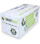 Arkwright Smart Rags Microfiber Cloths in a Box Pack of 50 (12 x 12 in)