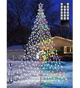 Lomotech Color Changing Christmas Tree Lights - 16Ft 664 LED with 10.5" Topper, Remote Controll W...