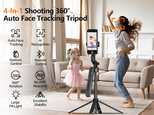 tripod for iphone with light