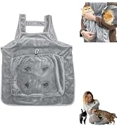 Cat Apron Carrier with 4 Paw Holes - Adjustable Cat Sling for Sleeping & Nail Cutting