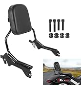 DSISIMO Rear Passenger Upright Backrest Sissy Bar With Back Rest Pad Docking Hardware Kit Compati...