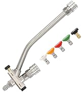 Tool Daily Foam Cannon Dual-Connector Accessory, Pressure Washer Double Tip Attachment for Soap C...