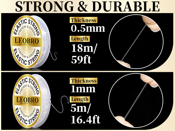 TWO SIZES ELASTIC BRACELET STRING AVAILABLE