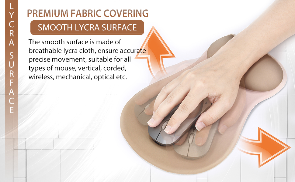 Smooth lycra surface