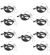 Retevis Surveillance Earpiece, Coiled Cord, for H-777 RT22 RT68 RT21, Compatible with Pxton, Baof...
