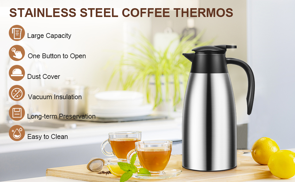 coffee carafe,coffee carafes for keeping hot,thermal coffee carafe,thermos,thermos for hot water