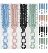 Gisdo Bulk Hair Brushes for Homeless, 100 Pieces Hair Brush Bulk for Curly Wavy Hair Blow Drying ...
