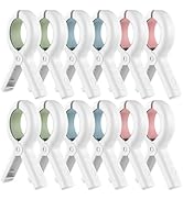 Senbowe 12 Pack Beach Towel Clips,Pool Chair Clips,Heavy Duty Plastic Clothes Pins,Quilt Drying C...