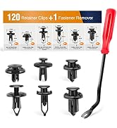 GOOACC GRC-30 120PCS Car Retainer 6.3mm 8mm 9mm 10mm Expansion Screws Replacement Kit Bumper Push...