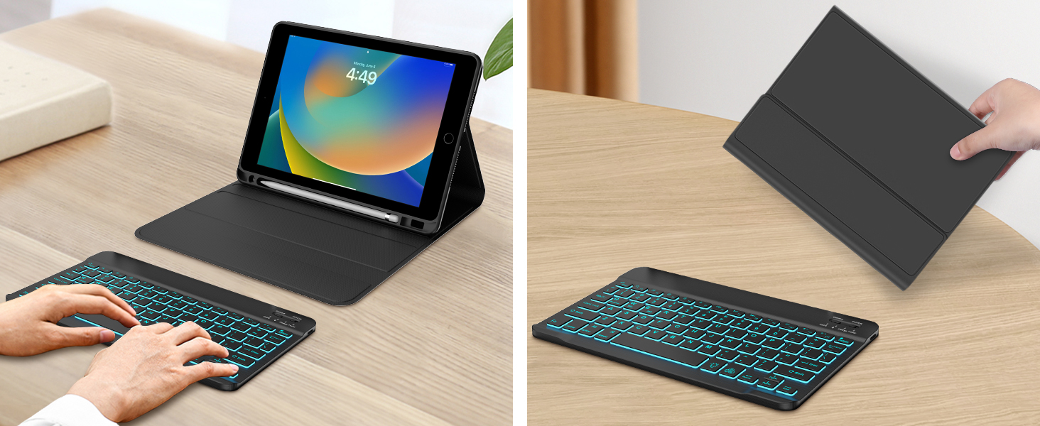 10.2 inch ipad case with keyboard