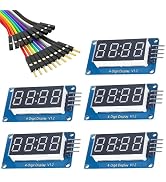 WWZMDiB 4 Digit 7 Segment Digital Tube LED Display Board for Arduino (5 Pcs)