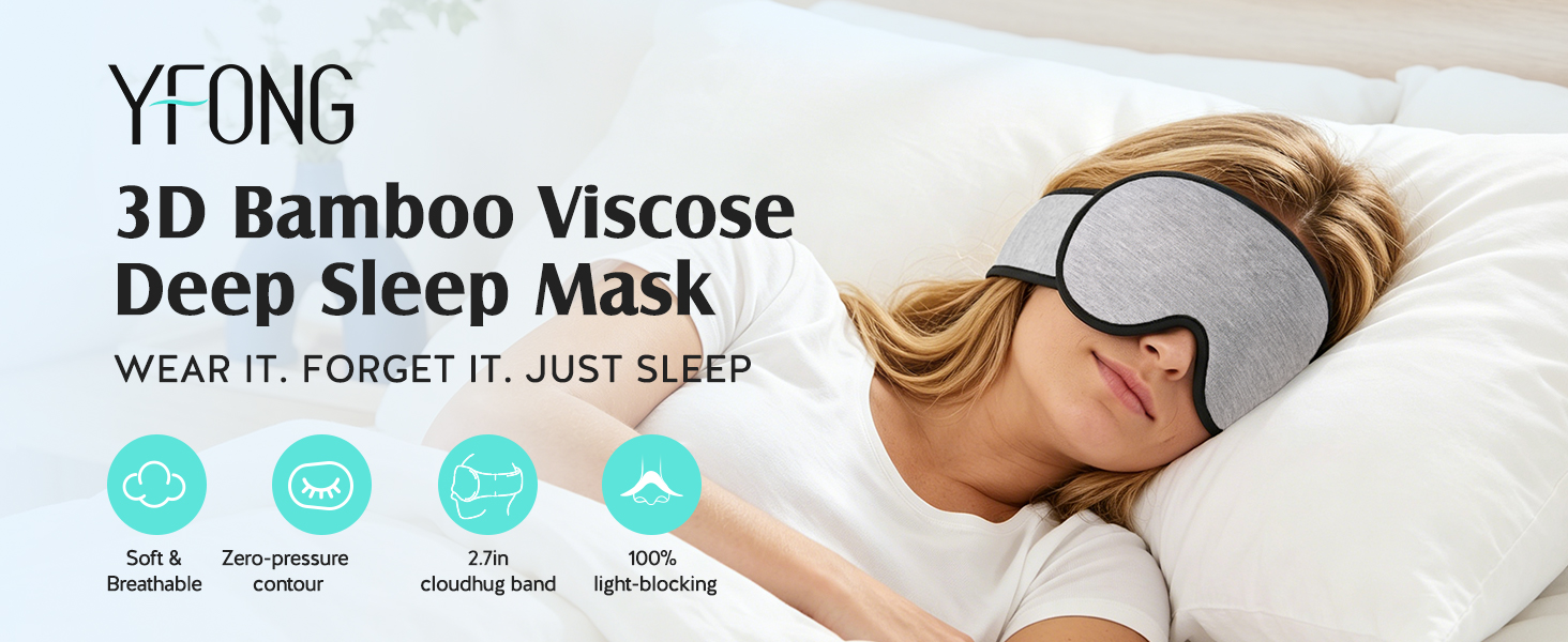 3D Bamboo Viscose Deep Sleep Mask