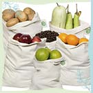 cotton muslin produce bags