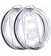 20 oz Tumbler Lid Replacement Spill Proof Splash Resistant Slider Mug Toppe for Yeti Ramble and M...