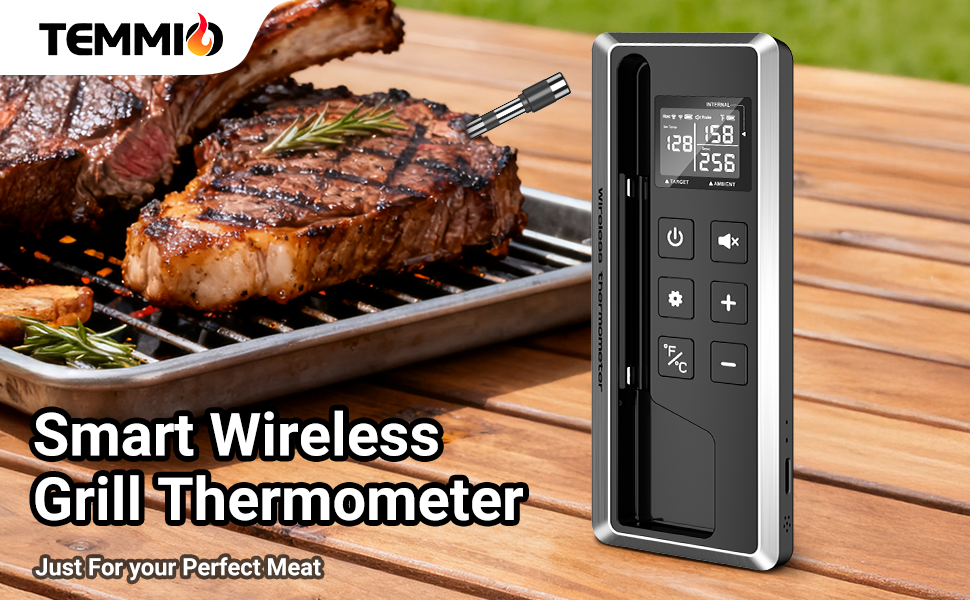 long time standby smart food thermometer for chef temp precision
