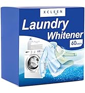 Xcleen Laundry Whitener Sheets 60 count, Chlorine Free, Fragrance Free Bleach for White Clothes, ...