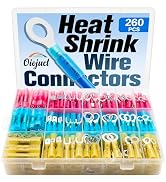 260Pcs Heat Shrink Wire Connectors Kit - Marine Automotive Electrical Connectors - Crimp Terminal...