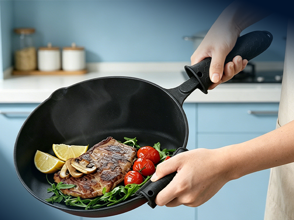 handle,silicone,pot,cast,iron,cover,pan,covers,holder,skillet,hot,sleeve,lodge,heat