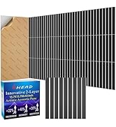BSHEAD 8 Pack 2-Layer Soundproof Wall Panels, 15.7 x 15.7 x 0.43 in Sound Proof Foam Panels for W...
