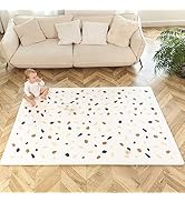 Hakuna Matte Stylish Baby Play Mat 72 x 48 Inches - 6 XXL Foam Floor Tiles with Confetti Design -...