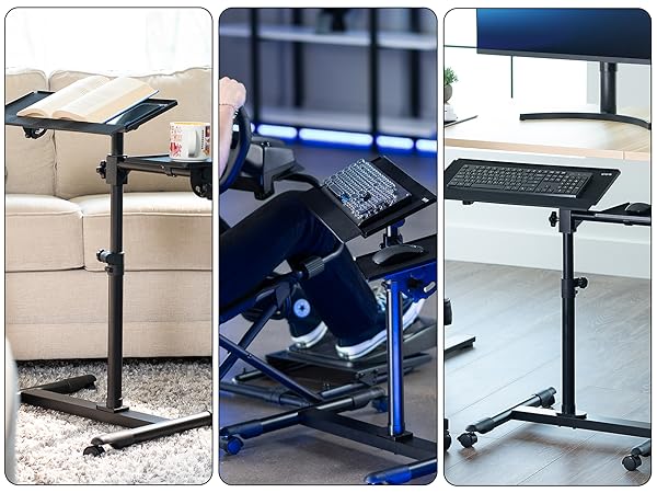 Freestanding Keyboard Tray Cart