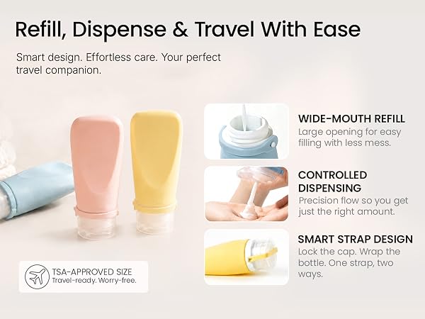 Refill, Dispense & Travel With Ease