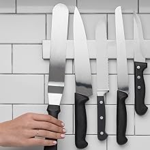 16 Inch Stainless Steel Magnetic Knife Bar - Use as Knife Holder, Knife Rack, Knife Strip, Kitchen