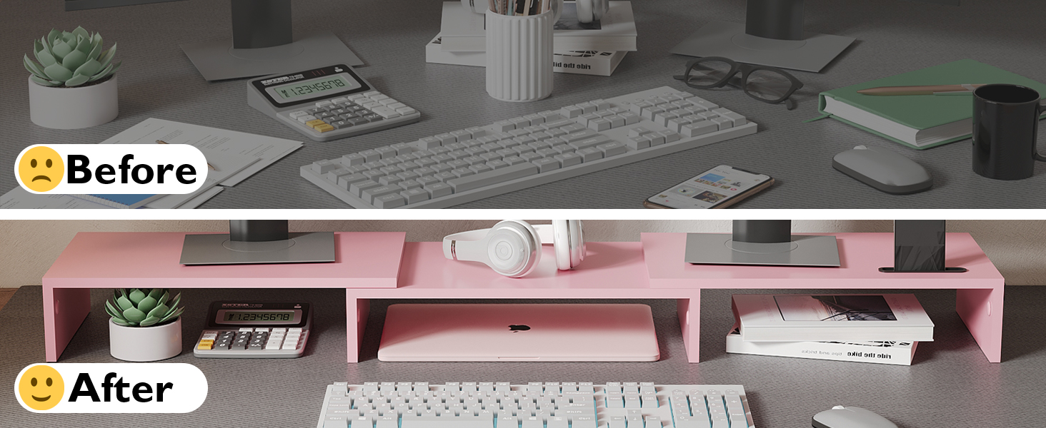 Dual Monitor Stand Riser